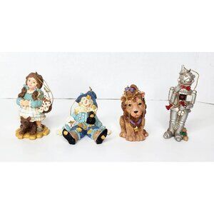 Vintage The Wizard of Oz Set 4 Smithsonian Institution Christmas Ornaments 4.5”